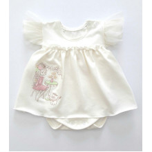 Боди-платье Молочное Nice Day, р.56, 0-6 мес Боди-платье Молочное Nice Day, р.56, 0-6 мес