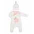 Человечек с шапочкой RoyalBaby Princess Girl Персиковый, р.56 - 0-3 мес.