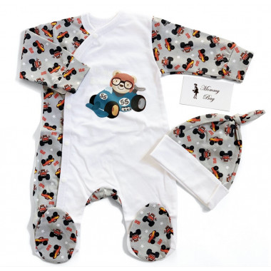 Человечек RoyalBaby Машинки р.56, 0-3 мес