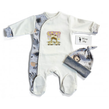 Человечек RoyalBaby Жирафики, р.56 - 0-3 мес.