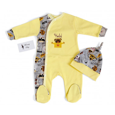 Человечек RoyalBaby Привет зверята!, р.56 - 0-3 мес.