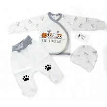 Комплект 3 ед. RoyalBaby Котята р.56, 0-3 мес