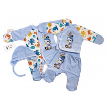 Комплект 4 ед. RoyalBaby Морские друзья с человечком р.56, 0-3 мес