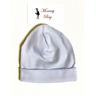 Шапочка 0-3 мес Светло-голубая №38 62 см