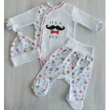 Комплект 3 ед. RoyalBaby It's A Boy!, р.56 - 0-3 мес. Комплект 3 ед. RoyalBaby It's A Boy!, р.56 - 0-3 мес.