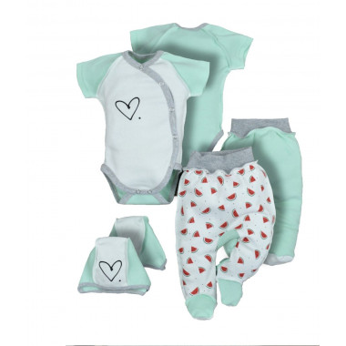 Комплект 3 ед. RoyalBaby Арбузики с боди р.56, 0-3 мес