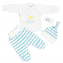 Комплект 3 ед. RoyalBaby I Love Mom р.56, 0-3 мес Комплект 3 ед. RoyalBaby I Love Mom р.56, 0-3 мес