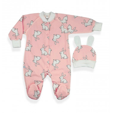 Человечек RoyalBaby Волшебные зайчики р.62, 0-6 мес