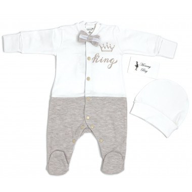 Человечек RoyalBaby Король King р.56, 0-3 мес