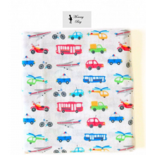 Фланелевая пеленка байковая Машинки #9 Фланелевая пеленка байковая Машинки #9