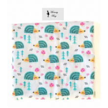 Фланелевая пеленка байковая Ежики #10 Фланелевая пеленка байковая Ежики #10