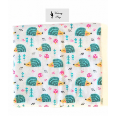 Фланелевая пеленка байковая Ежики #10