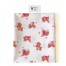Фланелевая пеленка байковая Розовый Мишка #8