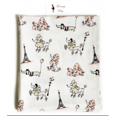 Фланелевая пеленка байковая Париж #15