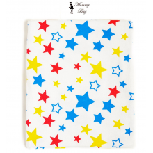 Фланелевая пеленка байковая Разноцветные звездочки #1 Фланелевая пеленка байковая Разноцветные звездочки #1