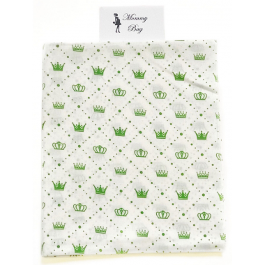 Пеленка ситец Зеленые короны #11