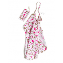 Накидка для кормления + сумочка-чехол №5 Бабочки