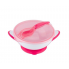 Мисочка-тарелка с присоской и ложечкой BabyOno Розовая