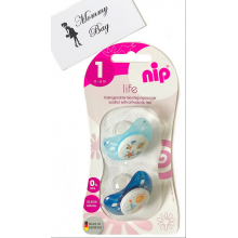 Пустышка Nip Моя жизнь, 0-6 мес., силикон, для мальчика, 2 шт.