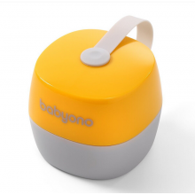 Футляр-контейнер для пустышки BabyOno Серо-Желтый Футляр-контейнер для пустышки BabyOno Серо-Желтый
