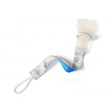 Лента для пустышки с прищепкой BabyOno (Синяя)