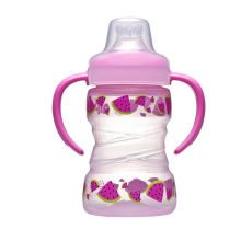 Поильник Nip с мягким носиком 260 мл Розовая