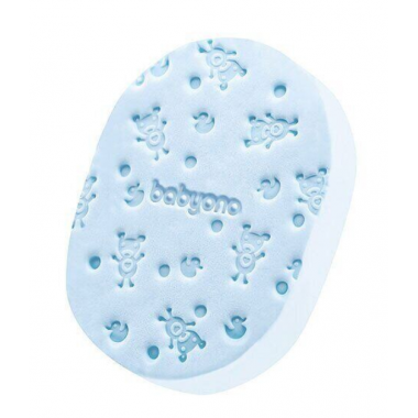 Губка мягкая, мочалка для купания BabyOno (Голубая)