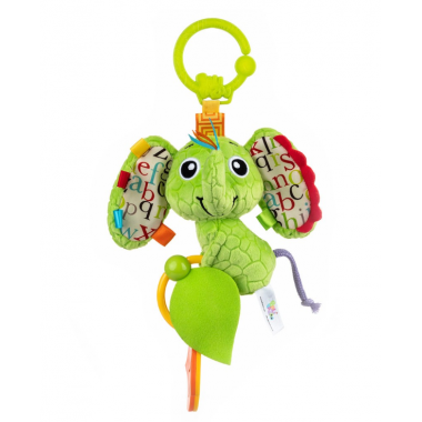 Игрушка мягкая с подвеской Слоненок Ева Balibazoo (Высота 13 см) 86730
