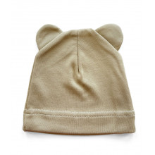 Шапочка Baby Body 0-6 мес Агатово-серая с ушками №27 38см