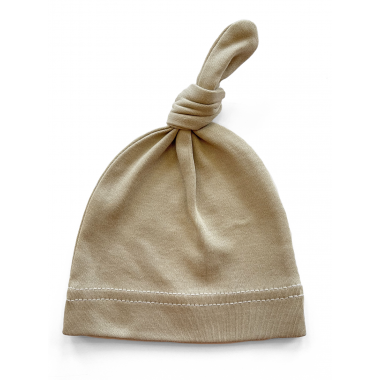 Шапочка Baby Body 0-6 мес Агатово-серая с узелком №23