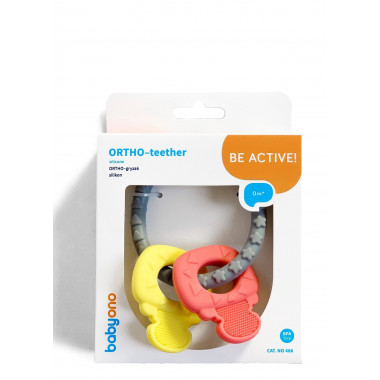 Прорезыватель ортодонтический ORTHO Желтый BabyOno