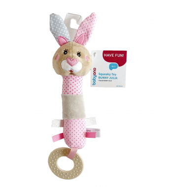 Пищалка “Кролик Джулия” 0+ BabyOno (высота 20 см)