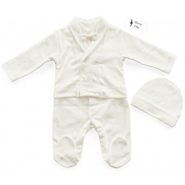 Человечек с шапочкой RoyalBaby Джентльмен р.62, 0-6 мес