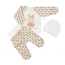 Комплект 3 ед. RoyalBaby Зайка-балерина р.56, 0-3 мес