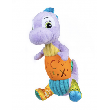 Игрушка развивающая Динозаврик Бенди Balibazoo (высота 25 см) Разноцветный