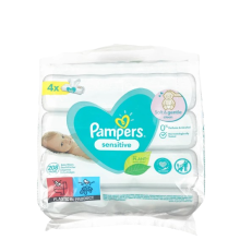 Влажные салфетки Pampers Sensitive 208 шт (4х52 шт)