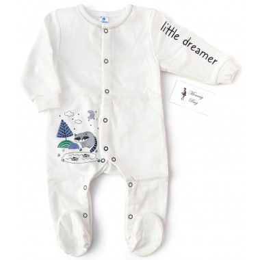 Человечек Minikin Енотик р.68 (байка) 3-9 мес