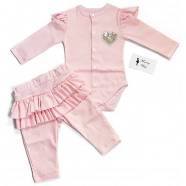 Комплект (Туника+лосины) RoyalBaby Сердечко р.74  (9-12 мес)