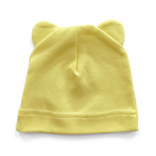 Шапочка Baby Body 0-6 мес Лимонная с ушками №28