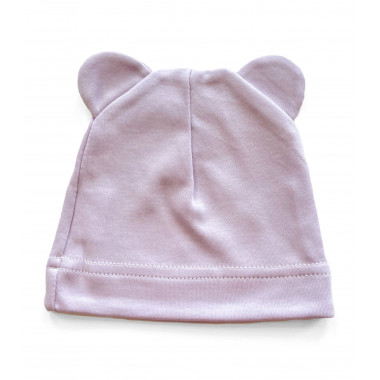 Шапочка Baby Body 0-6 мес Лавандовая с ушками №15