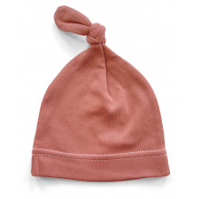 Шапочка Baby Body 0-6 мес Марсаловая с узелком №24 62 см