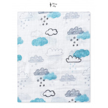 Муслиновая пеленка 100х80 см Голубые облака #13 Муслиновая пеленка 100х80 см Голубые облака #13