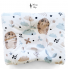 Набор в детскую кроватку 3в1 (простынь, плед, подушка) Ежики и зайчики №19