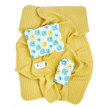 Набор в детскую кроватку 3в1 Королевские Мишки с хлопковым пледом Набор в детскую кроватку 3в1 Королевские Мишки с хлопковым пледом