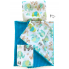 Набор в детскую кроватку 3в1 (простынь, плед, подушка) Мятные слоники №10
