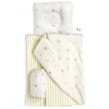 Набор в коляску 3в1 (простынь, плед, подушка) Золотые Короны №7