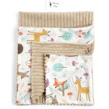 Плед с плюшем Зверята №2