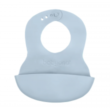 Нагрудник Песочно-голубой BabyOno Мягкий