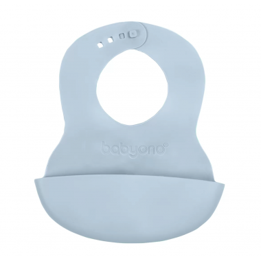 Нагрудник Песочно-голубой BabyOno Мягкий