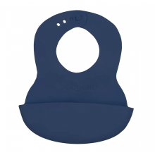 Нагрудник Темно-синий BabyOno Мягкий